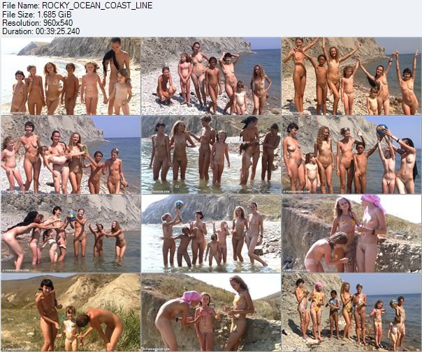 Rocky ocean coast line - nudists center Rocky ocean coast line - nudists center